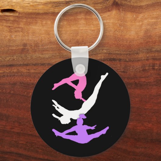 Trampoline gymanst sleutelhanger (Voorkant)