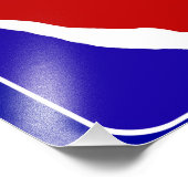 Trampoline gymnast foto afdruk (Hoek)