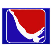 Trampoline gymnast foto afdruk (Voorkant)