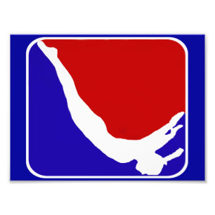 Trampoline gymnast foto afdruk