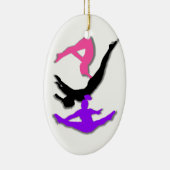 Trampoline gymnast keramisch ornament (Rechts)