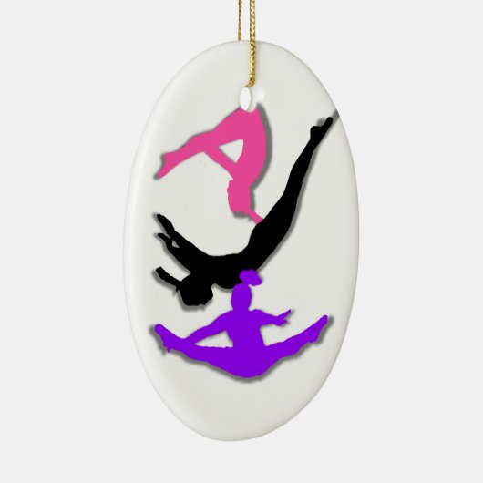Trampoline gymnast keramisch ornament (Rechts)