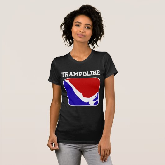 Trampoline Gymnast Short Sleeve T-Shirt (Voorkant volledig)