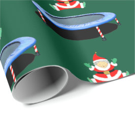 Trampoline Gymnastics Christmas Wrapping Paper Cadeaupapier