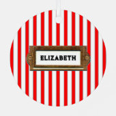 Trampoline Gymnastics Holiday Gift Metalen Ornament (Achterkant)