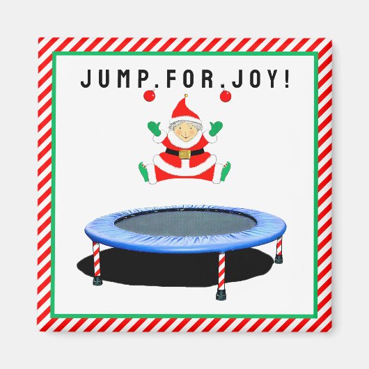 Trampoline Gymnastics Stocking Stuffers Magneet (Voorkant)