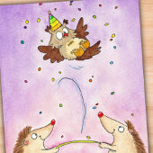 Trampoline Happy Birthday briefkaart van Nicole Ja