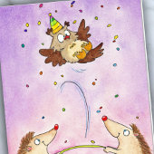 Trampoline Happy Birthday wenskaart door N Janes Kaart