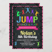 Trampoline Invitation Print Save The Date (Voorkant / Achterkant)