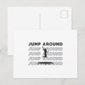Trampoline Jump bij Gymnast Trampolining Gift Briefkaart (Voorkant / Achterkant)