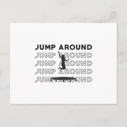Trampoline Jump bij Gymnast Trampolining Gift Briefkaart (Voorkant)