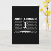 Trampoline Jump rond Gymnast Sport Trampolining Kaart (Gele Bloem)
