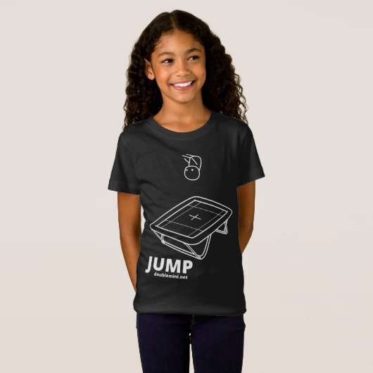 Trampoline JUMP shirt donker (Voorkant volledig)