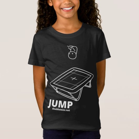 Trampoline JUMP shirt donker (Voorkant)