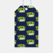 Trampoline Jumping Birthday Party Dank je wel Cadeaulabel (Achterkant)