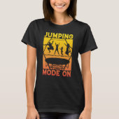 Trampoline Jumping Mode on Trampoline Gymnastics T-shirt (Voorkant)