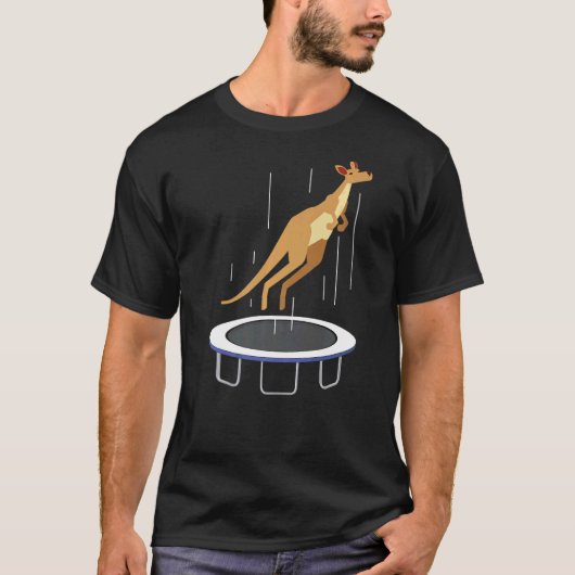 Trampoline Kangaroo Wildlife Animal Australië T-shirt (Voorkant)