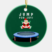 Trampoline Kerst Collectie Keramisch Ornament (Voorkant)