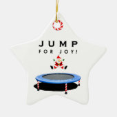 Trampoline Kerst Collectie Keramisch Ornament (Voorkant)