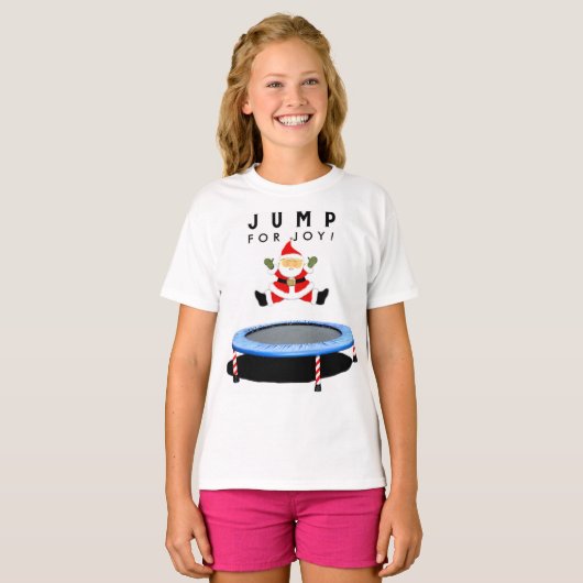 Trampoline kerst t-shirt (Voorkant volledig)
