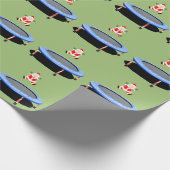 Trampoline kerstcadeau cadeaupapier (Hoek)