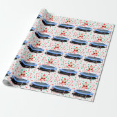 Trampoline Kerstcadeau Cadeaupapier (Uitgerold)