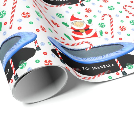 Trampoline Kerstcadeau Cadeaupapier (Rol Hoek)