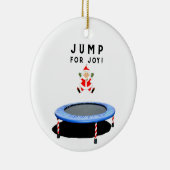 Trampoline kerstcadeau keramisch ornament (Rechts)