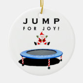 trampoline kerstcadeau keramisch ornament (Voorkant)