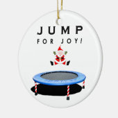 trampoline kerstcadeau keramisch ornament (Links)