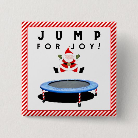 Trampoline Kerstcadeau Vierkante Button 5,1 Cm (Voorkant)