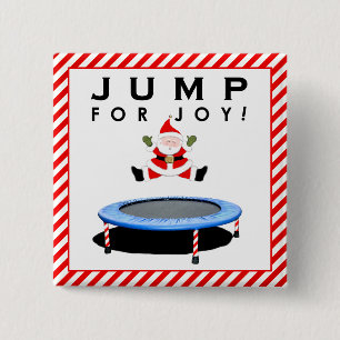 Trampoline Kerstcadeau Vierkante Button 5,1 Cm