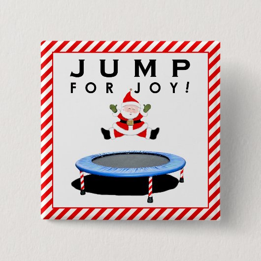Trampoline Kerstcadeau Vierkante Button 5,1 Cm (Voorkant)