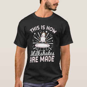 Trampoline Koe Melkshake Springende Boer Spring Me T-shirt