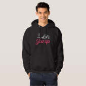 Trampoline Let's Jump Gymnast Funny Trampolining Hoodie (Voorkant volledig)