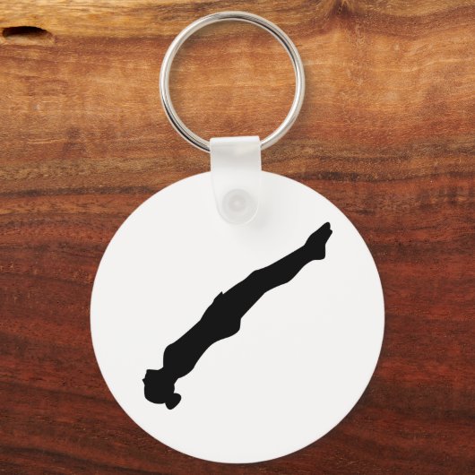 Trampoline meisje sleutelhanger (Voorkant)