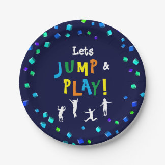 Trampoline of Bounce Party Paper Borden Papieren Bordje