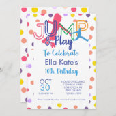 Trampoline Park Birthday Kaart (Voorkant / Achterkant)