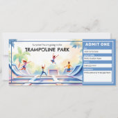 Trampoline Park - Bounce House Ticket Kaart (Voorkant)