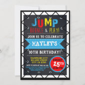 Trampoline Park Bounce primaire kleur Kaart (Voorkant)