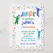 Trampoline Park Boys Birthday Kaart (Voorkant)