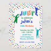 Trampoline Park Boys Birthday Kaart (Voorkant / Achterkant)