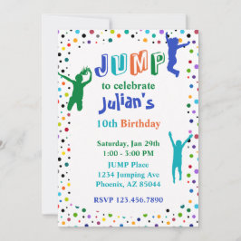 Trampoline Park Boys Birthday Kaart