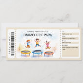 Trampoline Park Gift Certificate Template Kaart (Voorkant)