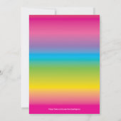 Trampoline Park Girls Birthday Party Invitation Kaart (Achterkant)