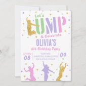 Trampoline Park Jump Birthday Party Kaart (Voorkant)