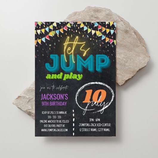 Trampoline Park Kinderen van Birthday Kaart