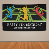 Trampoline Park Kinderen van Birthday Spandoek