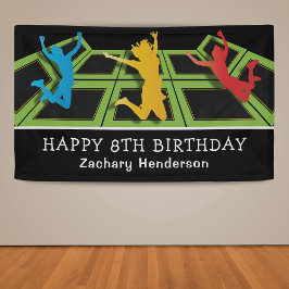 Trampoline Park Kinderen van Birthday Spandoek
