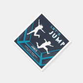 Trampoline Park Laten we springen Blue verjaardags Servet (Hoek)